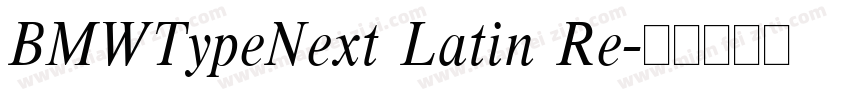BMWTypeNext Latin Re字体转换